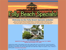 Tablet Screenshot of follybeachspecials.com